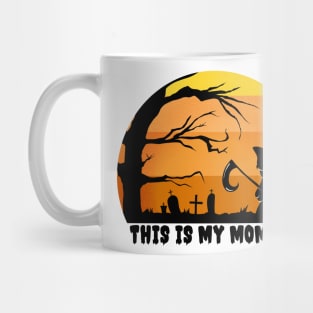 Cute halloween black cat Mug